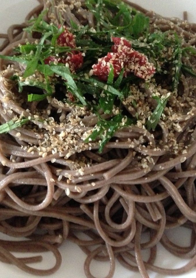 さっぱりと、梅しその蕎麦-レシピのメイン写真
