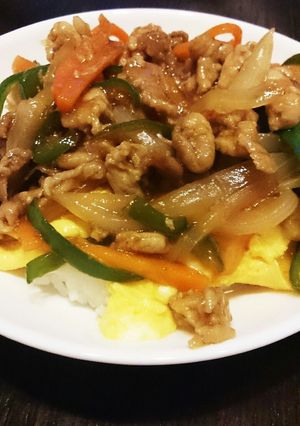 豚コマで元気モリモリスタミナ丼-レシピのメイン写真