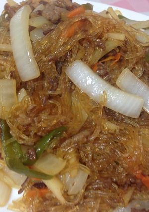BBQの残り野菜をまとめてチャプチェに-レシピのメイン写真