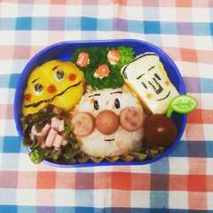 รูปของ 簡単キャラ弁☆アンパンマン☆2歳のお弁当