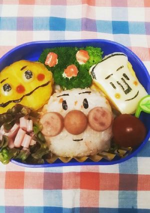 簡単キャラ弁☆アンパンマン☆2歳のお弁当-レシピのメイン写真