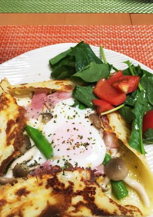 簡単！小麦粉ガレット☆朝食、ランチに-レシピのメイン写真