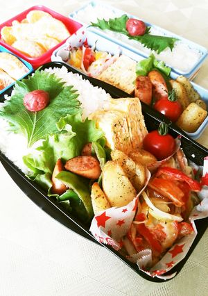 鮭の味噌マヨネーズ焼き♪お弁当-レシピのメイン写真