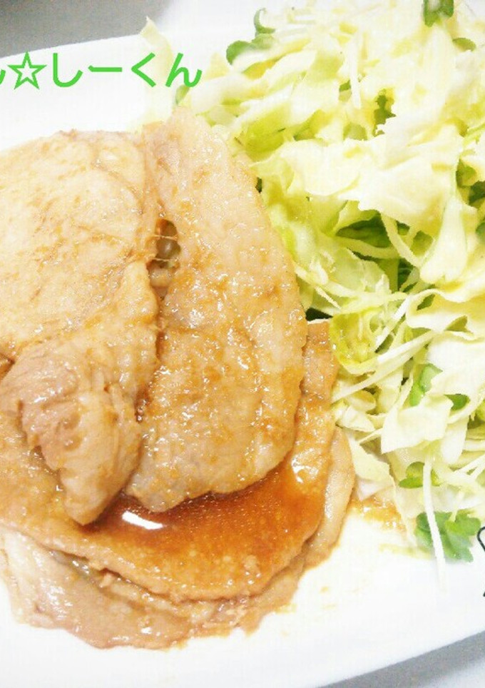 簡単美味しい！シンプルな豚のしょうが焼き-レシピのメイン写真