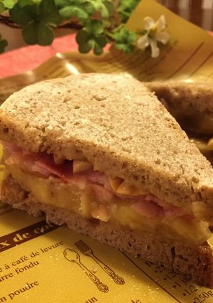 スタバ風 バナナ&ベーコンサンド-レシピのメイン写真