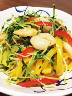 エビと豆苗☆中華風炒め-レシピのメイン写真