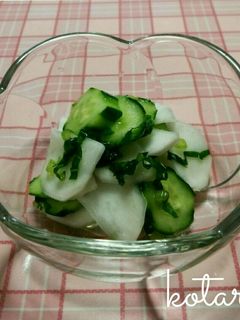 ❇かぶときゅうり❇の漬物♪❇-レシピのメイン写真