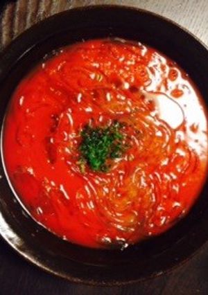 トマトジュースで！ガスパチョ風ところてん-レシピのメイン写真
