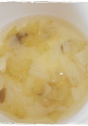 離乳食後期　新玉ねぎとなすのお味噌汁-レシピのメイン写真