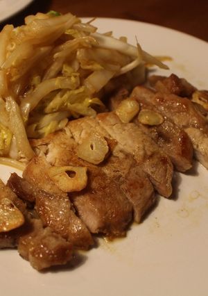 豚ロースのにんにく焼き 野菜炒め添え-レシピのメイン写真