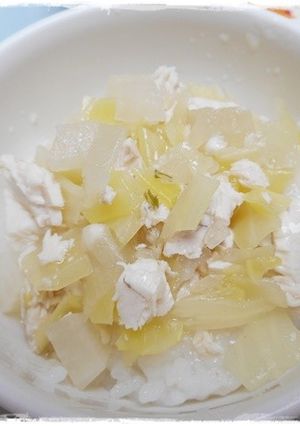 離乳食完了期　ぶりとキャベツごはん-レシピのメイン写真