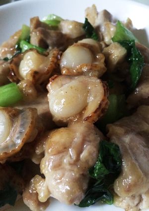 ぷるぷる〜ベビーホタテ・鶏チンゲン炒め-レシピのメイン写真