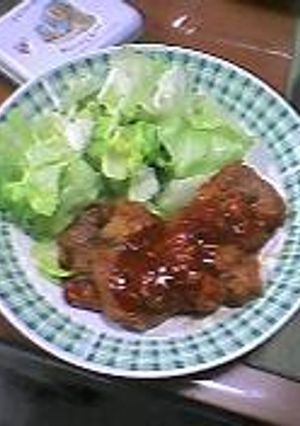ヒレ肉でトマト味ポークチョップ-レシピのメイン写真