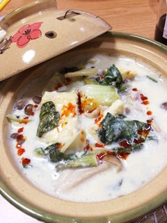 白だしで簡単ヘルシー☆ミニ豆乳鍋-レシピのメイン写真