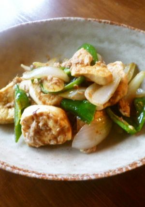 豆腐のツナカレー炒め♪-レシピのメイン写真