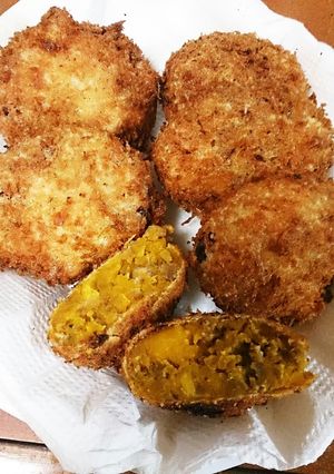 かぼちゃの煮物でコロッケ！-レシピのメイン写真