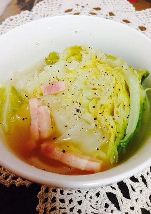 まるごとキャベツの満腹スープ-レシピのメイン写真