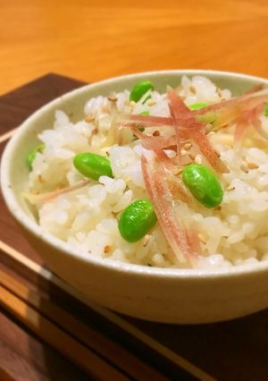 混ぜるだけでこの味＊枝豆みょうがごはん-レシピのメイン写真