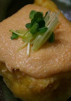 揚げ出し豆腐の明太子クリーム-レシピのメイン写真