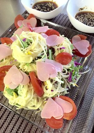 愛を込めて野菜たっぷりつけ麺-レシピのメイン写真