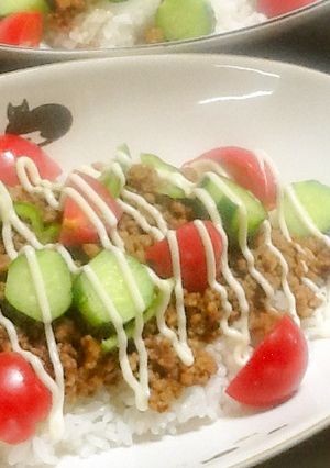 甜麺醤でタコライス！大人・子供バージョン-レシピのメイン写真