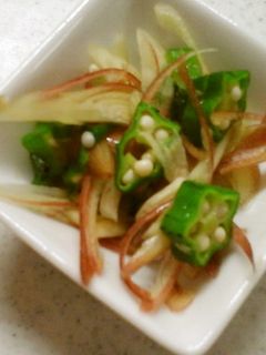 みょうがとオクラの和え物-レシピのメイン写真