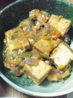 厚揚げのそぼろ煮-レシピのメイン写真