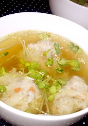 鶏ごぼうとカイワレのコンソメスープ^^♪-レシピのメイン写真