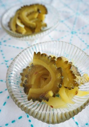 ゴーヤと玉葱のカレーピクルス☆作り置きに-レシピのメイン写真