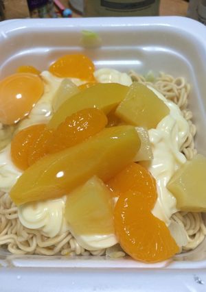 じゃむかすフルーツ焼きそば-レシピのメイン写真