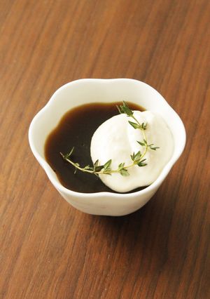 珈琲ゼリー（とうふクリーム添え）-レシピのメイン写真