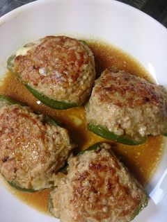 照り焼き風☆ピーマンのチーズ入り肉詰め-レシピのメイン写真
