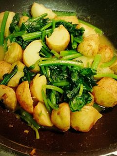 じゃがいもとほうれん草のカレー炒め-レシピのメイン写真