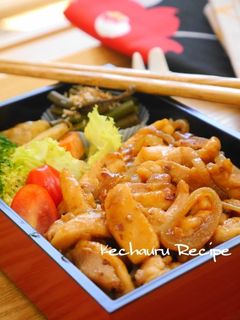 定番材料で旨~♪鶏と玉ねぎのスタミナ丼-レシピのメイン写真