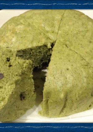 ホットケーキミックスで ヨモギ 蒸しパン-レシピのメイン写真