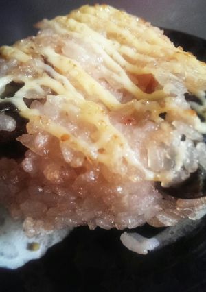空豆ごはんのマヨネーズ焼きおにぎり-レシピのメイン写真