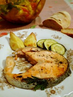 鮭の塩ハーブ焼き-レシピのメイン写真