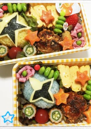 スターニンジャとアオニンジャおにぎり-レシピのメイン写真