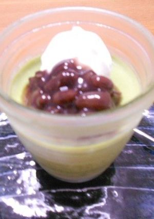 簡単ですぐできる！抹茶豆乳なめらかプリン-レシピのメイン写真
