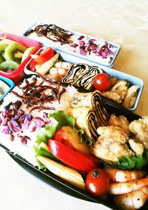 鶏の唐揚げカレー風味♪お弁当-レシピのメイン写真