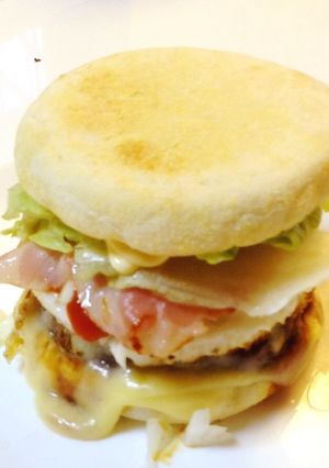 イングリッシュマフィンで佐世保バーガー風-レシピのメイン写真