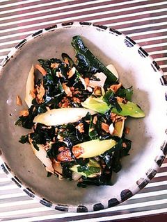 副菜part2 ねぎとワカメのツナ缶炒め-レシピのメイン写真