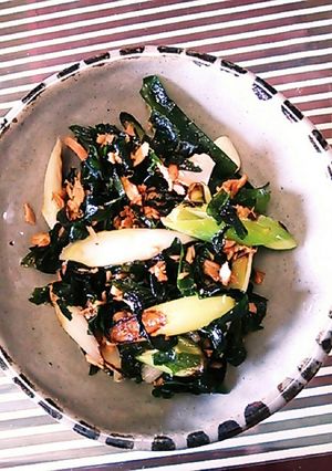 副菜part2 ねぎとワカメのツナ缶炒め-レシピのメイン写真