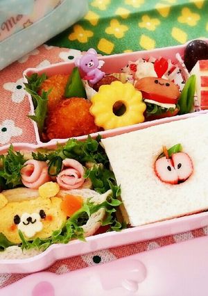 ﾗﾝﾁﾊﾟｯｸ風くまちゃんサンドイッチ-レシピのメイン写真