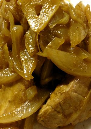 まぐろと新玉ねぎのカレーソース焼き✾-レシピのメイン写真