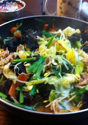 きくらげドッサリの野菜炒め-レシピのメイン写真