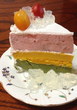 野菜たちの3段重ねチーズケーキ-レシピのメイン写真