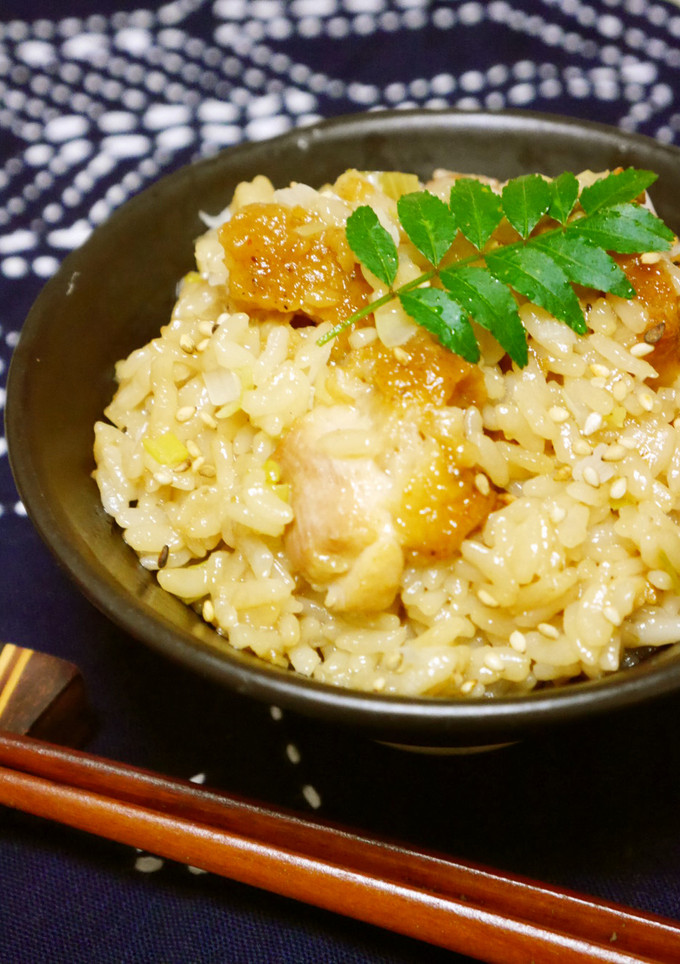 鷄唐揚げの炊き込みご飯～油淋鷄風-レシピのメイン写真