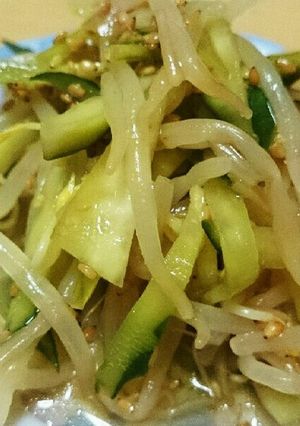 ★もやしときゅうりの胡麻酢和え★-レシピのメイン写真