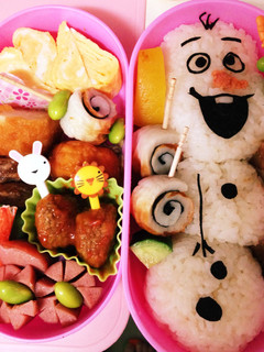 手抜きキャラ弁 オラフ♪-レシピのメイン写真